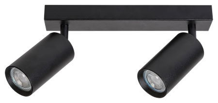 ILUMINAT - Plafoniera Rabalux Solo GU10 2x MAX 25W  metal metal negru IP20