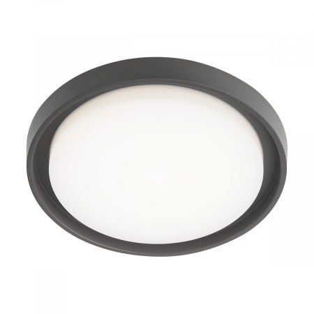 MASTER SALES - Plafoniera REDO Bezel 9184 LED 30W 3000K 2550lm Aluminiu Gri InchisDispersor Opal IP54