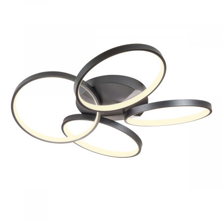 ILUMINAT INTERIOR - Plafoniera REDO ESPIRAL 01-2683 LED SAND BLACK 64W 4380 lm 3000K IP20