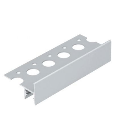 Speciale - Profil LED de trepte UP-TILE10, aluminiu anodizat, lungime 2m, 41,4mm x 24mm + Dispersor alb mat