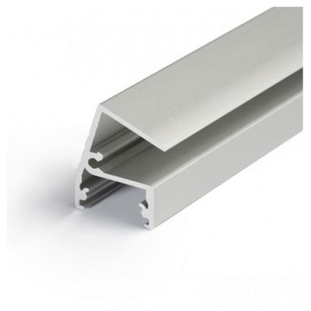 Pentru Sticla - Profil LED pentru sticlă EDGE 10, aluminiu neanodizat, lungime 2m, 22,5mm x 15,6mm 