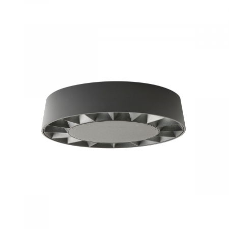 Plafoniere - R90266 Plafoniera REDO OKU LED 12W 958lm 3000K IP65 Aluminiu turnat DARK GREY CRI 80