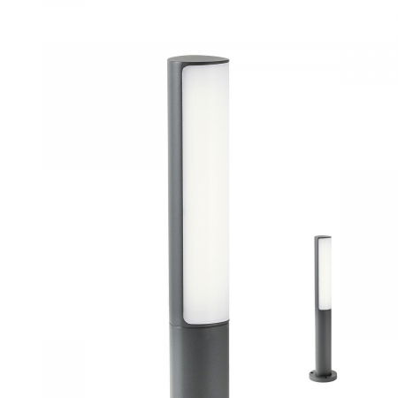 BLACK FRIDAY 2024 - R9589 Stalpisor REDO TROLL LED 9,5W 820lm 4000K IP54 Aluminiu turnat dark grey CRI 85