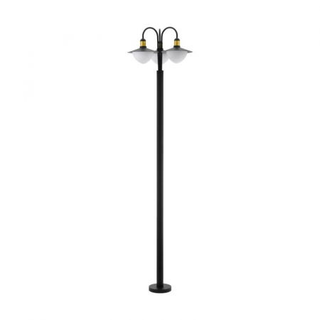 BLACK FRIDAY 2024 - Stalp exterior EGLO SIRMIONE 97288, E27 3x60W, Otel/Negru, H2200mm 550mm