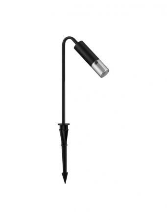 Stalpi - Stalp exterior Nova Luce AETHER 9030850 LED 5W 3000K 71lm Sandy Black Aluminium & Smoking Glass  IP65