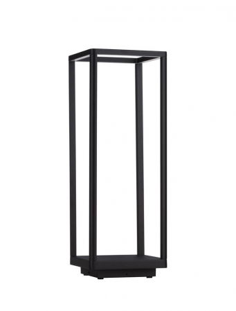 Stalpi - Stalp exterior Nova Luce MISTI 9030569 LED 9W 3000K 359lm Sandy Black Die-Casting Aluminium & Polycarbonate Frost   IP65