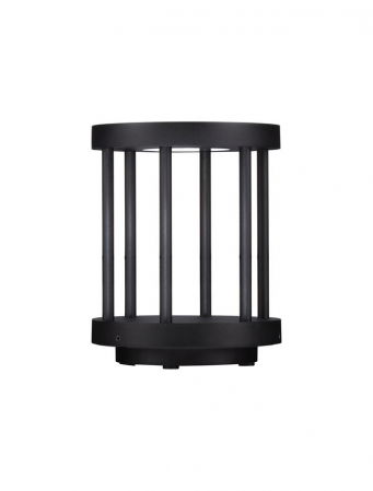 Stalpi - Stalp exterior Nova Luce NEREU 9030586 LED 8W 3000K 428lm Sandy Black Die-Casting Aluminium & Clear Glass   IP65