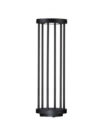 Stalpi - Stalp exterior Nova Luce NEREUS 9030587 LED 8W 3000K 519lm Sandy Black Die-Casting Aluminium & Clear Glass   IP65