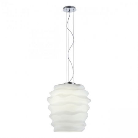 ILUMINAT INTERIOR - Suspensie REDO Magma 01-1142 E27 1x42W Ø380 IP20 Alb Opal