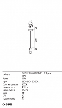 Suspensie REDO Obo 01-1834 LED 4.5W 3000K 270lm Nedimabil IP20 Black [2]