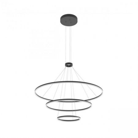 BF LUSTRE - Suspensie REDO Orbit 01-2244 LED 150W h1700 Ø340 7156lm 3000K IP20 Nedimabil Negru Mat