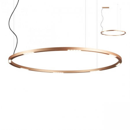 Moderne - Suspensie REDO Union 01-2209 LED 68W h1300 Ø1200 5265lm 3000K IP20 Nedimabil Auriu Mat