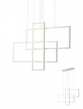 ILUMINAT - Suspensie Smarter Plana  01-2313 LED 60W 3900 lm 3000K Metal/Aluminiu Alb mat IP20