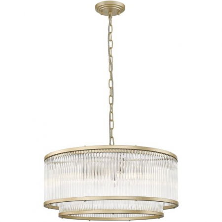 BLACK FRIDAY 2024 - Suspensie Zuma Line Sergio 6xE14 transparent - auriu P0528-06H-V6AC