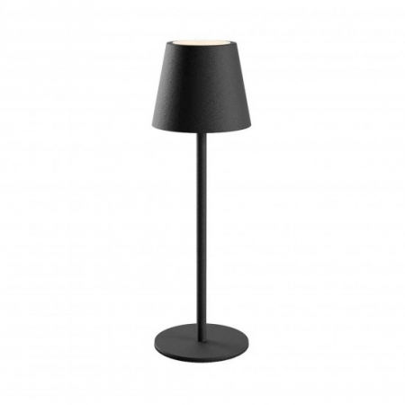 ILUMINAT - Veioza exterior Moby, negru mat, baterie, LED, 3.5W, 215 lumeni, 3000K-6500K, IP54, H.35 cm, 90575