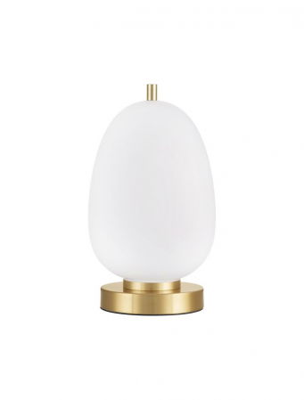 ILUMINAT INTERIOR - Veioza Nova Luce LATO E14 1x5W   Brass Gold Metal & Opal Glass IP20