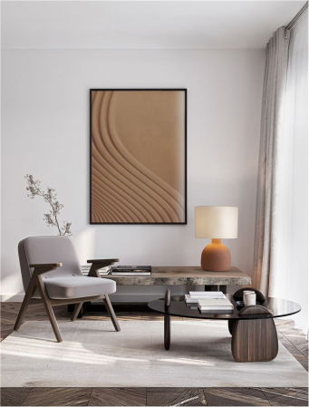 Veioza Nova Luce SEPARE 9001061 Taupe ‘Papier-Mâché & Fabric Shade E27 1x12W IP20 [1]