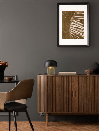 ILUMINAT INTERIOR - Veioza Nova Luce SQUBE 9001085 E27 1x12W    Sandy Black & Gold Metal   IP20