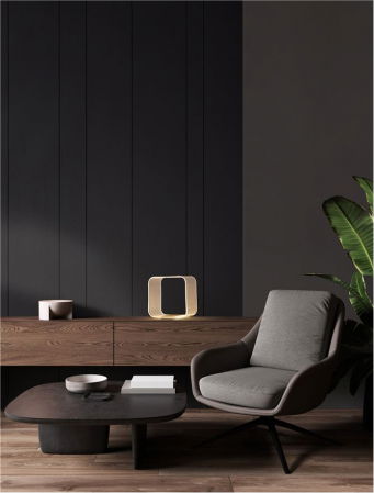 Veioze - Veioza Nova Luce VALENTIN 9030638 LED 14W 3000K 786lm Brass Gold Aluminium & Acrylic  Dimmable IP20