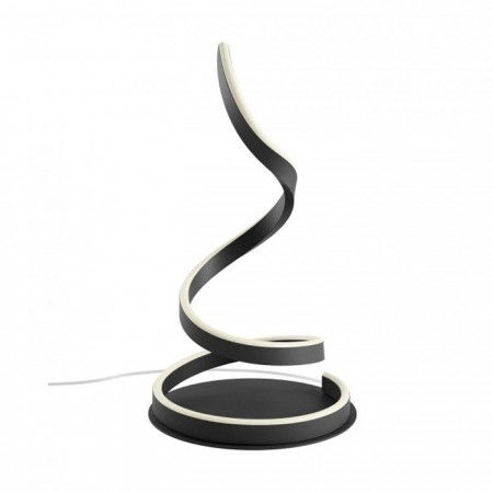 BF VEIOZE - Veioza Redo Scroll, negru mat, LED, 19W, 1050 lumeni, 3000K/4000K/6000K, H. 46 cm, 01-4280