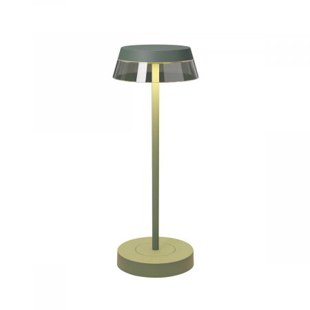 Reincarcabile - Veioza reincarcabila, REDO, ILUNA, R90309, SAGE GREEN, LED, 2,5W, 206 lm, 2700/3000K, stepless dimmable 100% - 5%, IP65