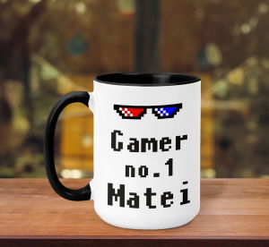 Cani personalizate - Cana Personalizata - Gamer No. 1 + Nume
