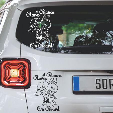 Stickere Auto - Sticker Auto - Frate si sora on Board 2