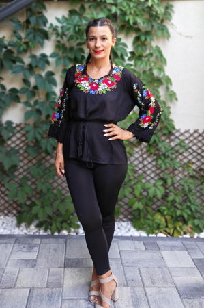 Ii Maneca 3/4 - Bluza Traditionala Francisca 10