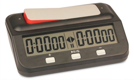 Selectia Pasionatilor - Ceas de sah digital BASIC Negru