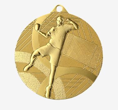 Medalii - ME 29- Medalie Handbal - 50mm - gravata