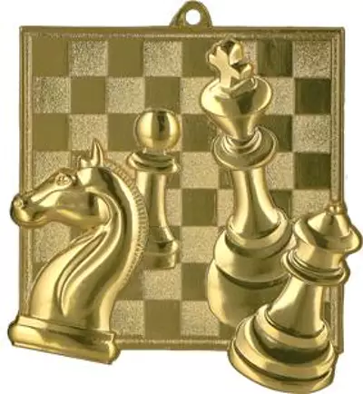 Medalii - ME35, Medalie Sah patrata, 60mm