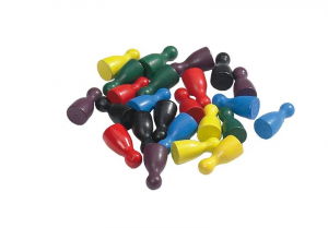 Accesorii Table/backgammon - Pioni pentru jocuri, set 4 bucati, galben