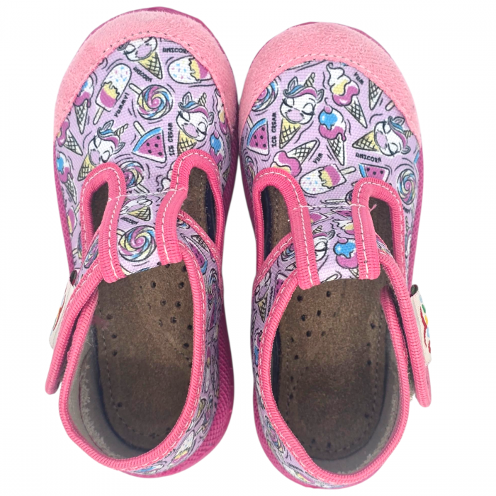 Papuci de casa Doss 5 roz cu inghetata - fetite [5]