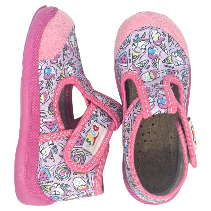 Papuci de casa Doss 5 roz cu inghetata - fetite [6]