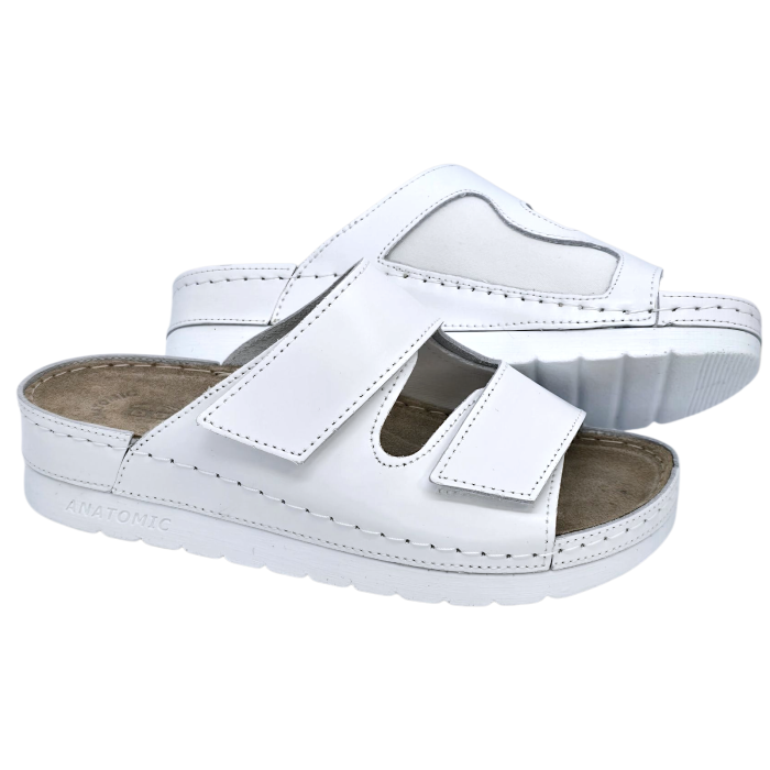 Papuci Doss 514 alb - dama - pentru picior cu monturi [2]