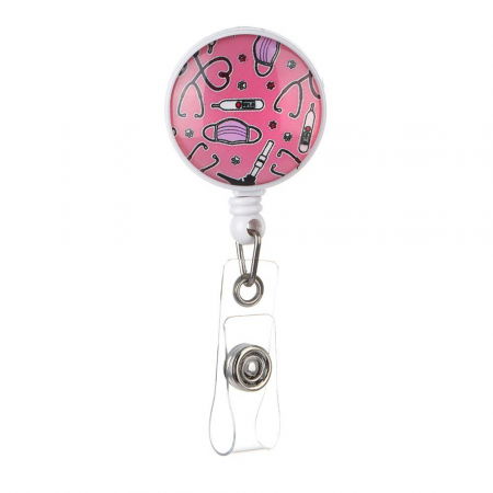 Accesorii medicale - Fashion - Ecuson retractabil "Pink Doctor"