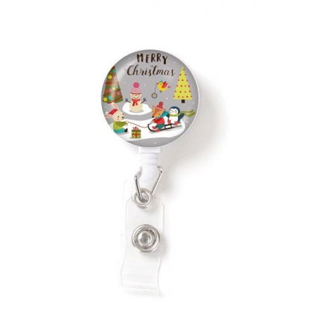 Ecuson retractabil " Merry christmas " [0]