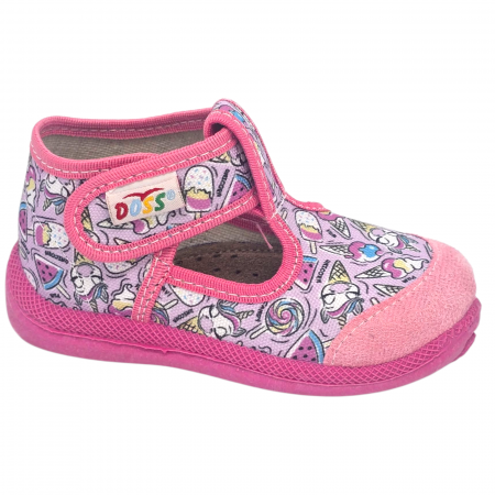 Papuci de casa Doss 5 roz cu inghetata - fetite [1]