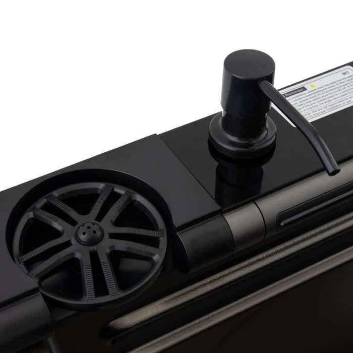 Chiuveta multifunctionala Mixxus, Cuva 220mm, Nano Black, Finisaj Decor, Otel inoxidabil [13]