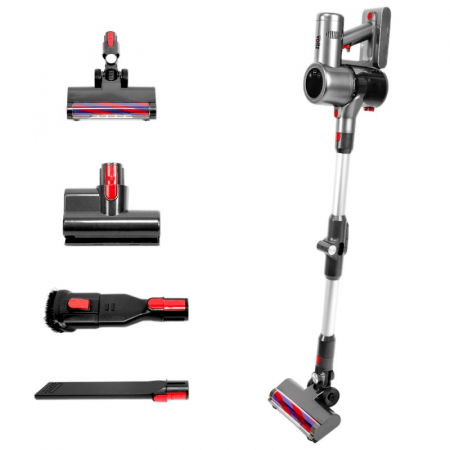 Aspiratoare - Aspirator vertical 3in1 Oliver Voltz OV51001L, 25.9V, 185AW, Functie Turbo+Auto, Filtru Hepa, Autonomie 55 min.