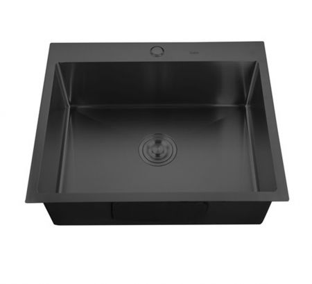 Chiuvete - Chiuveta de bucatarie din inox MIXXUS HM5045-215 NANO-BLACK (3.0/0.8)