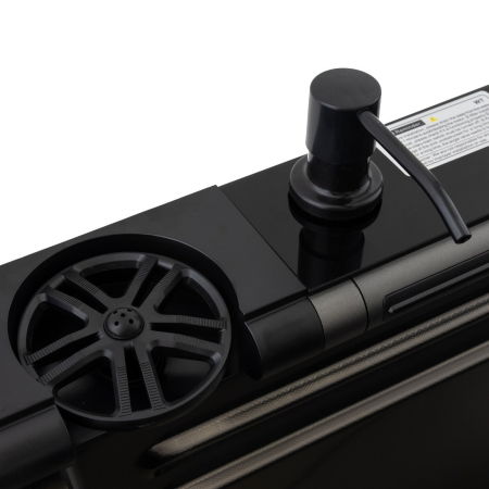 Chiuveta multifunctionala Mixxus, Cuva 220mm, Nano Black, Finisaj Decor, Otel inoxidabil [12]