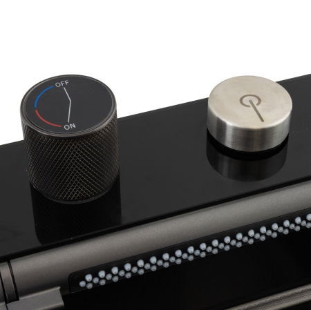 Chiuveta multifunctionala Mixxus, Cuva 220mm, Nano Black, Finisaj Decor, Otel inoxidabil [11]