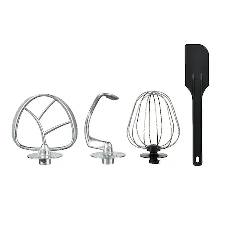 Mixer cu bol Voltz V51115B, 1900W, 6 viteze, Bol inox 6.5L, Tel/Carlig/Paleta/Spatula, Rosu [1]