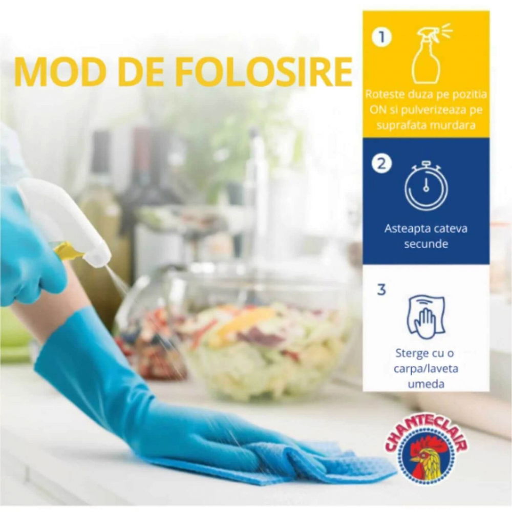 Pachet 2 Rezerve + 1 Spray Degresant Chanteclair Lamaie, 1800 ml, Sgrassatore [3]