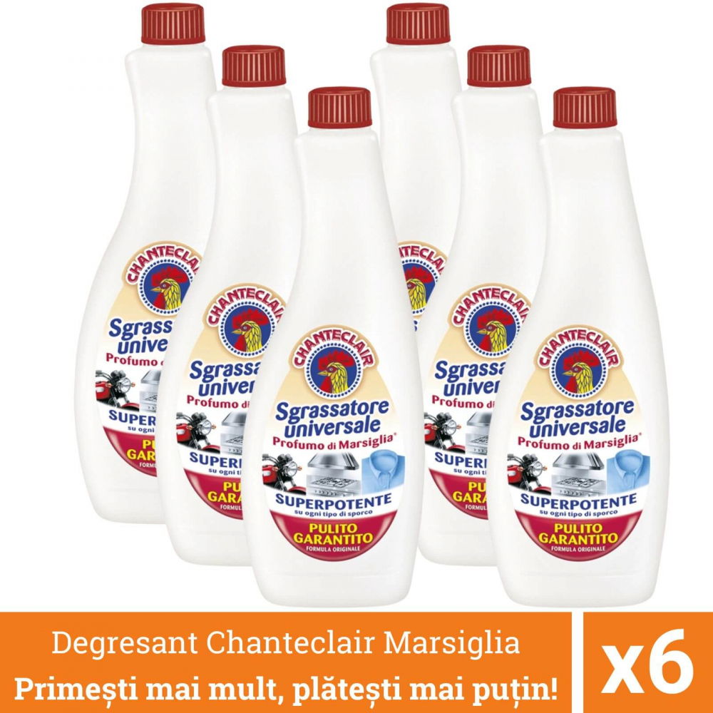 Pachet promo 6 x Chanteclair Degresant Universal cu Marsiglia, Rezerva, 3600 ml, Sgrassatore [1]