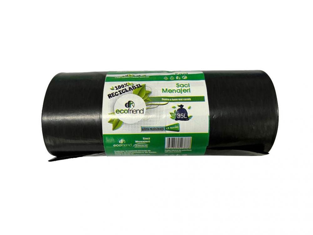 Saci menaj 35 L (50 x 70) 22 microni 15 buc/rolă LDPE [1]