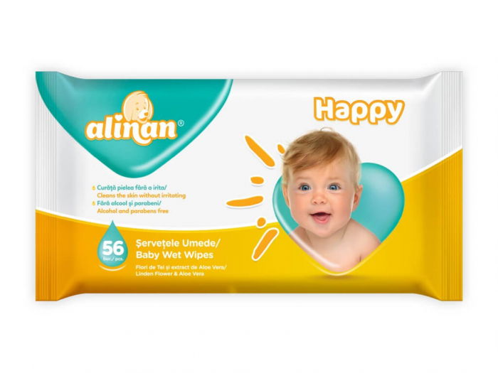 Servetele umede bebelusi alinan, 56 buc. [1]