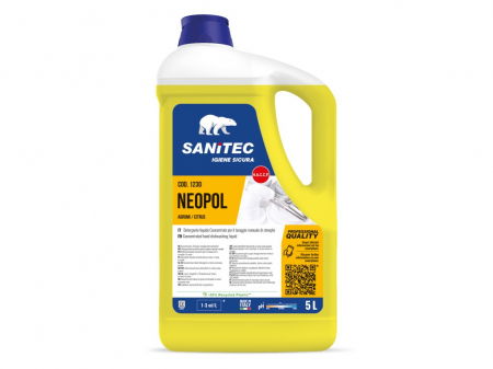 Produse curatare bucatarie - Detergent lichid vase, aroma Citrice, 5000 ml Neopol, Sanitec