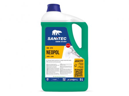 Produse curatare bucatarie - Detergent lichid vase, aroma Lamaie, 5000 ml Neopol, Sanitec